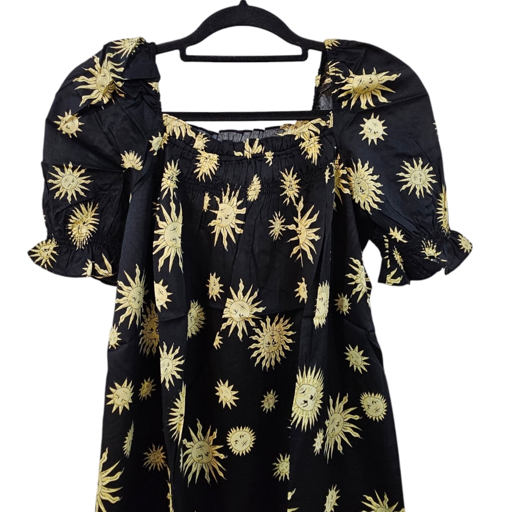 NWT Modcloth Summertime Garden Stories Smocked Mini Dress Size S - Picture 4 of 10